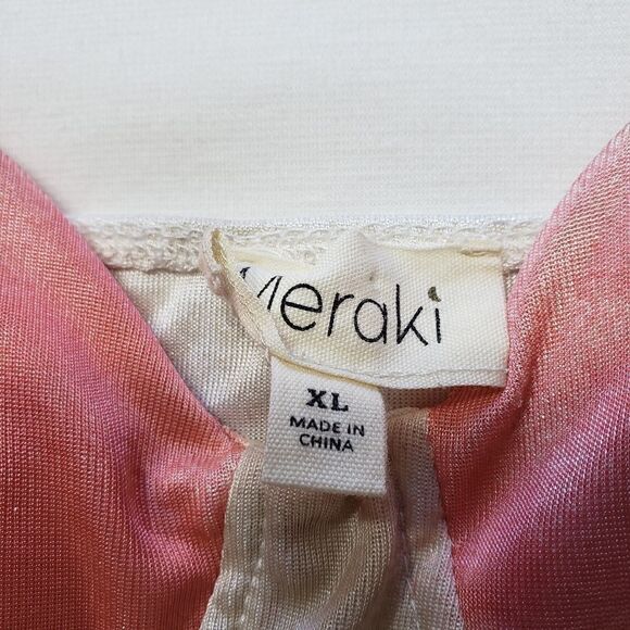 Meraki Tie Dye Bust Padded Drawstring Sides Sleeveless Top Size XLarge - Picture 5 of 9